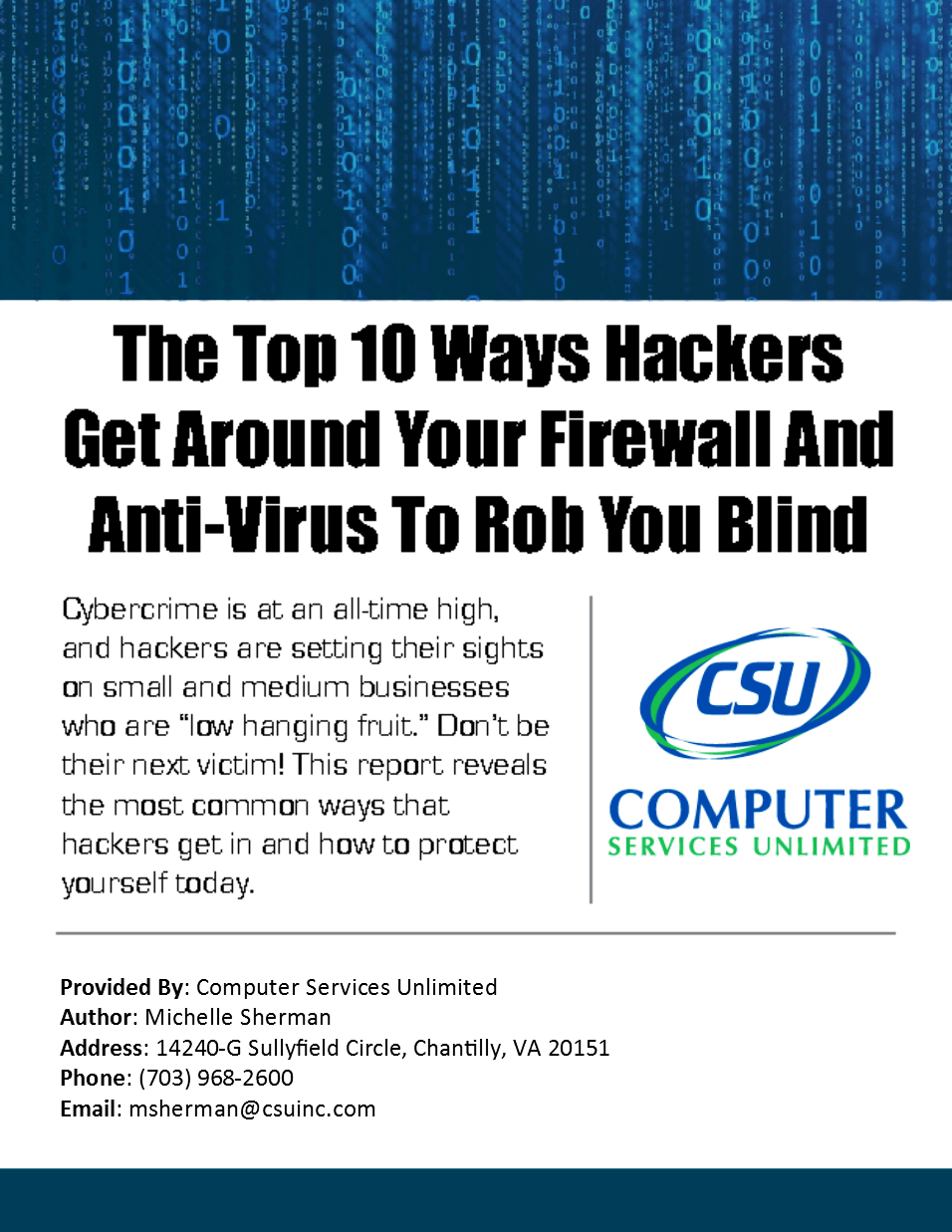 Top 10 Ways Hackers