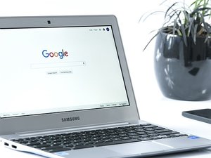 google on a laptop