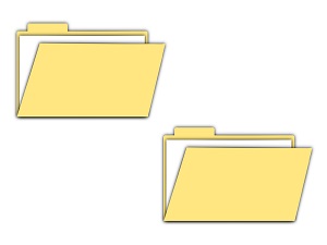 two file folders