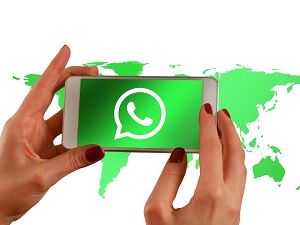 cellphone and map