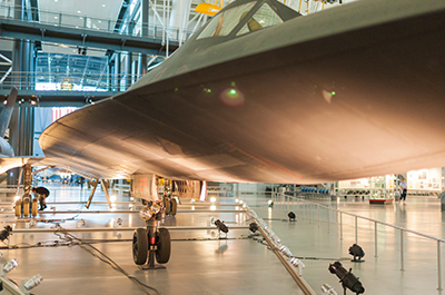 A Lockheed SR-71 is displayed in Chantilly, VA.